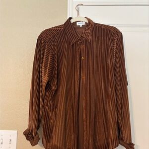 Brown Velvet Shirt